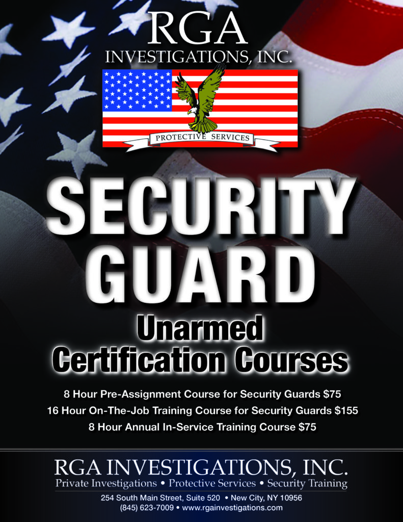 NYS 8 Hour PreAssignment Security R.I.S.E.